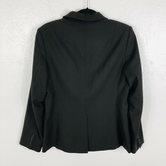 J Crew Blazer Brown 1 Button Lined Work Career - Picture 4 of 5